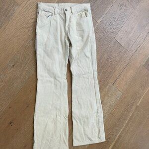 J Galt Cream Corduroy Pants - Size Small